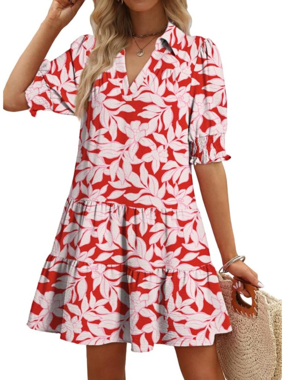 Casual Dresses Lapel Collared Pleated 2026 Midi Summer Dresses